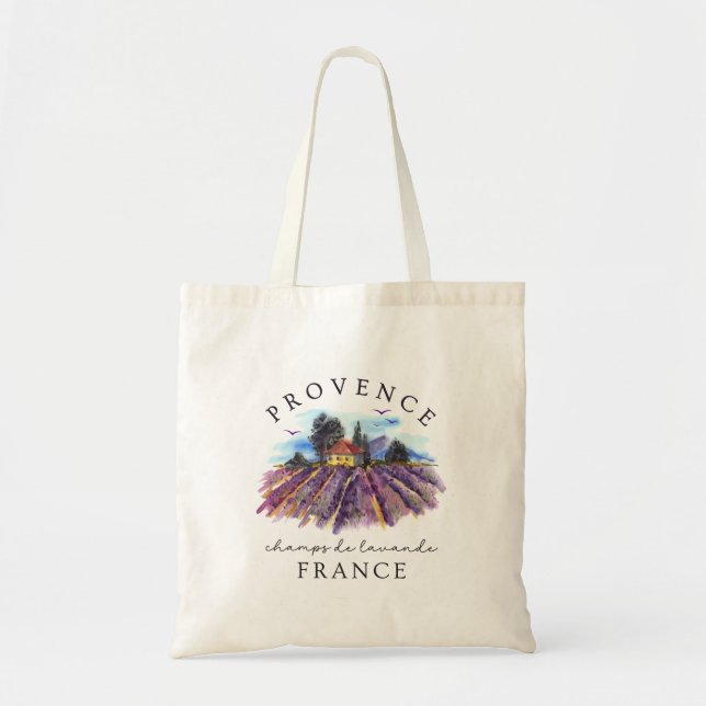 Bolsa Tote Provence France – Lavender Fields (Frente)