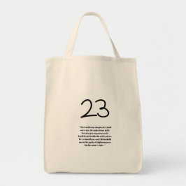 Bolsa Tote Psalm 23 Peaceful Path Grocery Bag