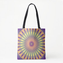 Psicodélico Amarelo-Laranja Roxo Mandala