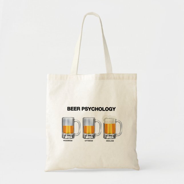 Bolsa Tote Psicologia da cerveja (Frente)