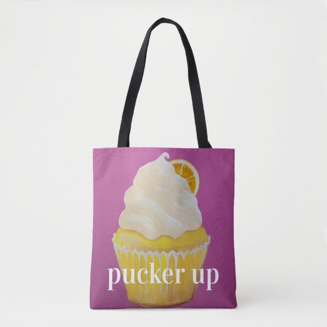 Bolsa Tote Pucker de Lemondrop acima (Frente)