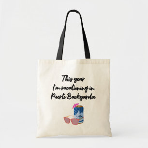 Bolsa Tote Puerto Backyarda   Saco de Tote da Era COVID