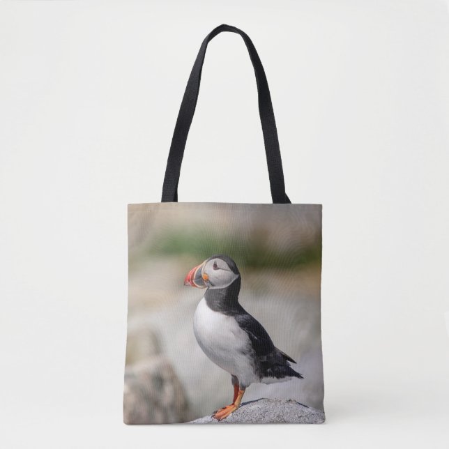 Bolsa Tote Puffin Atlântico em Machias, Maine (Frente)