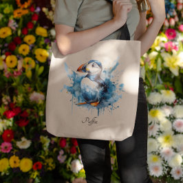 Bolsa Tote Puffin Splash, personalizado