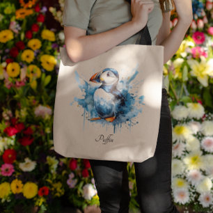Bolsa Tote Puffin Splash, personalizado