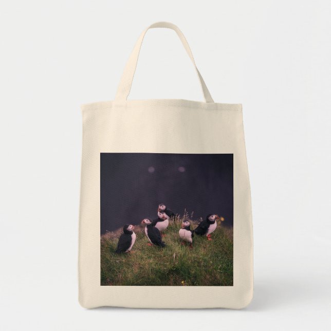 Bolsa Tote Puffins Atlântico (Frente)