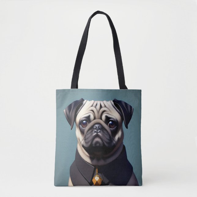 Bolsa Tote Pug (Frente)