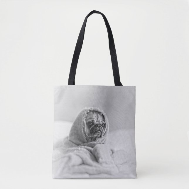 Bolsa Tote Pug Antigo País (Frente)