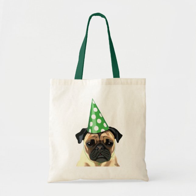 Bolsa Tote Pug do Partido (Frente)