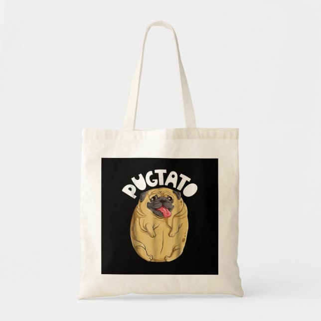 Bolsa Tote Pug Dog Pugtato (Frente)