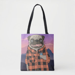 Bolsa Tote Pug Gato