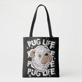 Bolsa Tote Pug Life Animal og