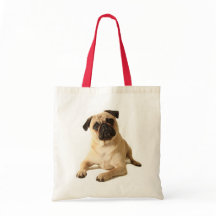 Pug Puppy Dog Canvas Saco