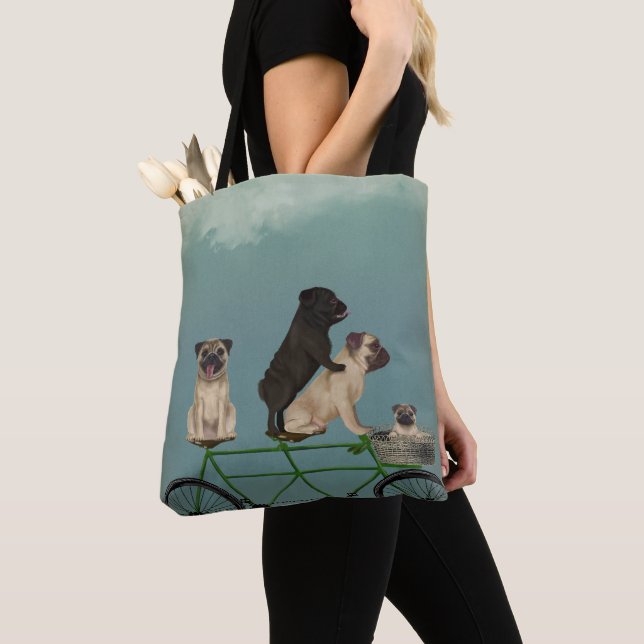 Bolsa Tote Pug Tandem (Close Up)
