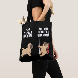 Bolsa Tote Pug Your Normal Avó Me The Redhead Avó
