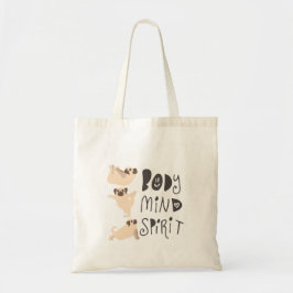 Bolsa Tote Pugs de Ioga