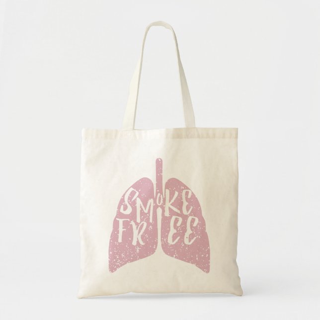 Bolsa Tote Pulmões saudáveis e sem fumaça (Frente)
