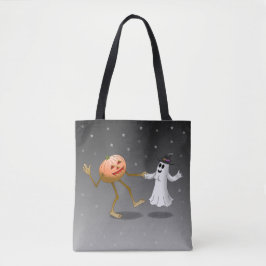 Bolsa Tote Pumpkin dançante e fantasma