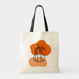 Bolsa Tote Pumpkin de outono com Compro de Formas Blob Laranj