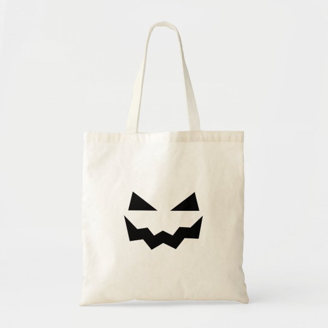 Bolsa Tote Pumpkin Face Halloween (Frente)