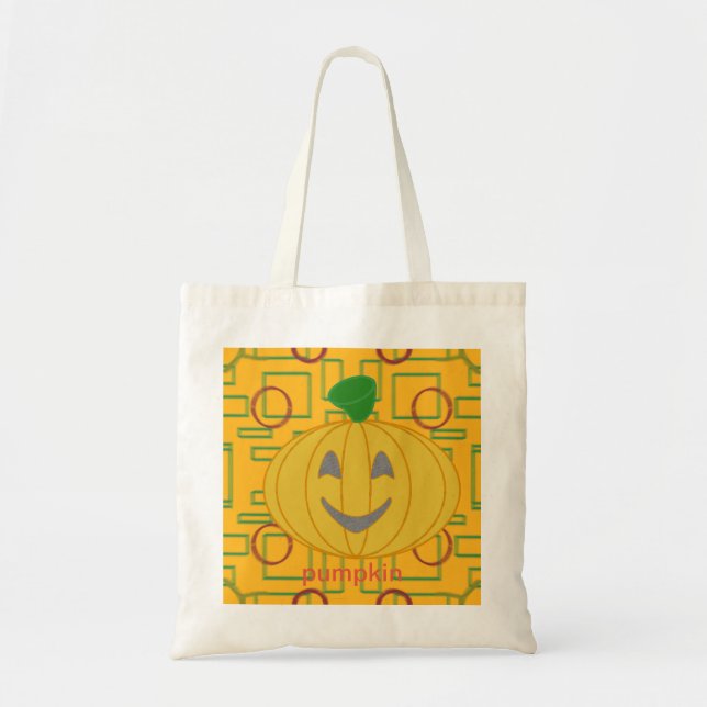 Bolsa Tote Pumpkin Laranja Halloween (Frente)