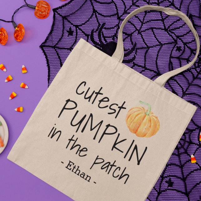 Bolsa Tote Pumpkin mais sujo do sistema | Crianças Personaliz (Criador carregado)