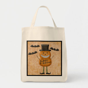 Bolsa Tote Pumpkin Man Trick ou Treine Bag
