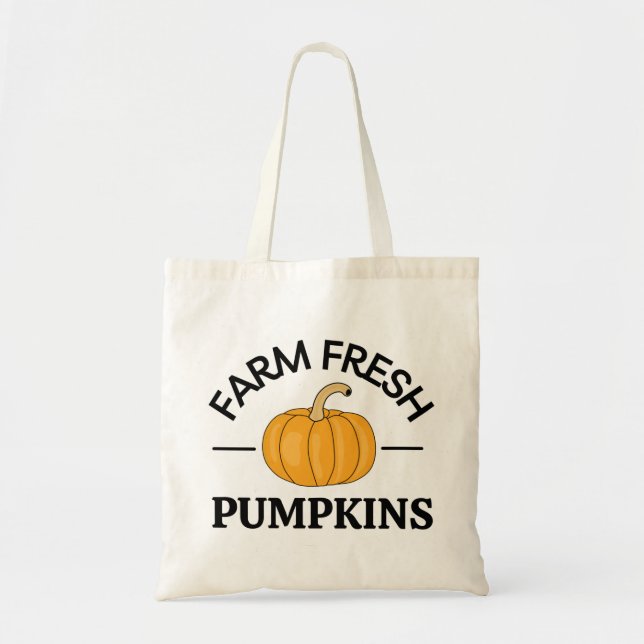 Bolsa Tote Pumpkin outono (Frente)