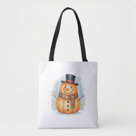 Bolsa Tote Pumpkin snowman