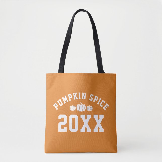 Bolsa Tote Pumpkin Spice 20XX Ano (Frente)