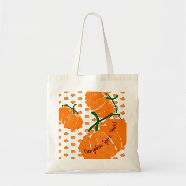 Bolsa Tote Pumpkin Spice, Yum! (Frente)