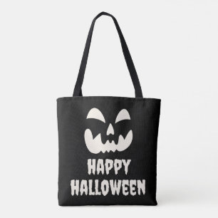 Bolsa Tote Pumpkin Spooky Face Feliz Hallowen