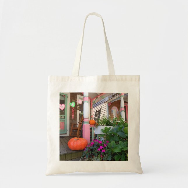 Bolsa Tote Pumpkins e Corações - Vineyard de Martha (Frente)