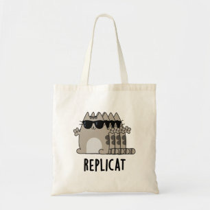 Bolsa Tote Pun Gato Replicado Funny Replicado Replicado Repli