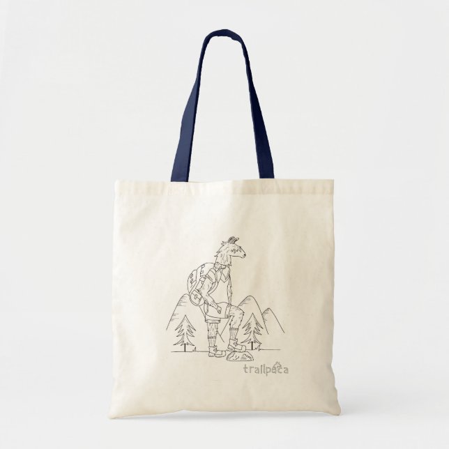 Bolsa Tote Punho azul de ardência da fuga de Trailpaca (Frente)