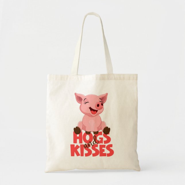 Bolsa Tote Punição de Porco Fofo (Frente)