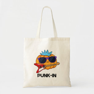 Bolsa Tote Punk in Funny Punk Rock Pumpkin Pun