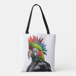 Bolsa Tote Punk Parrot