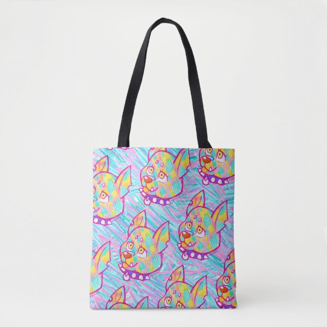 Bolsa Tote Punk Puppy Scribble Girl (Frente)