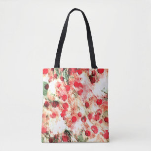 Bolsa Tote Punk Rosa Sujo de Bolinhas Grunge