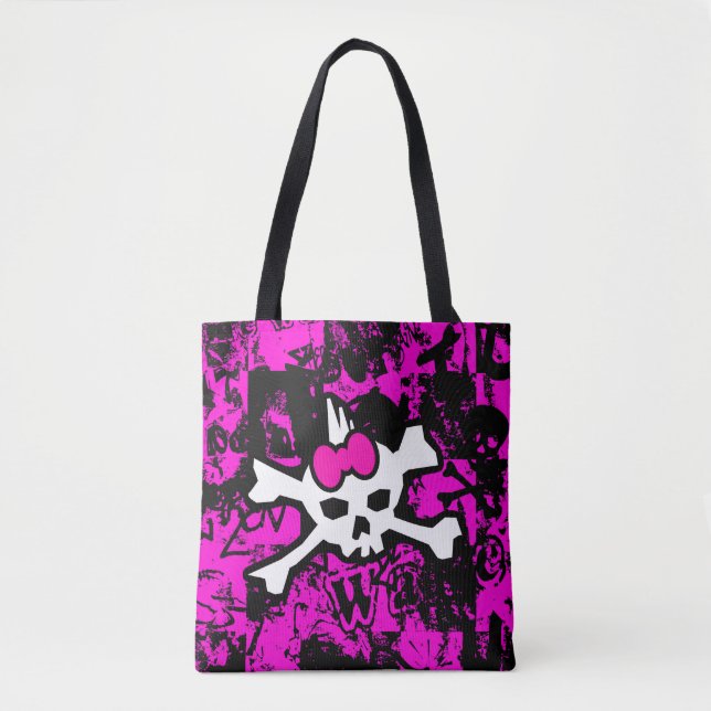 Bolsa Tote Punk Skull Princess Token Bag (Frente)