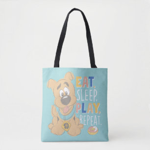 Bolsa Tote Puppy Scooby-Doo "Coma, Dorme, Jogue, Repita"