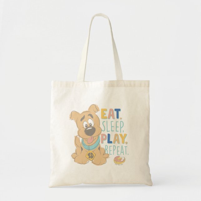 Bolsa Tote Puppy Scooby-Doo "Coma, Dorme, Jogue, Repita" (Frente)