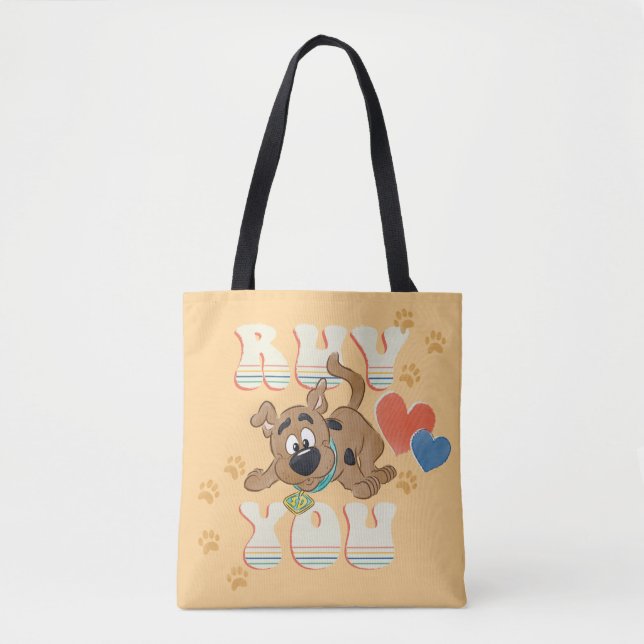 Bolsa Tote Puppy Scooby-Doo "Ruv You" (Frente)