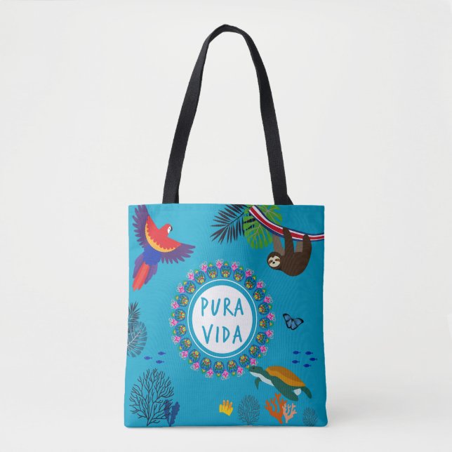 Bolsa Tote Pura Vida - Costa Rica (Frente)