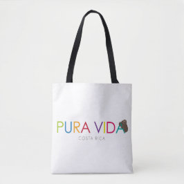 Bolsa Tote Pura Vida e sacola da preguiça