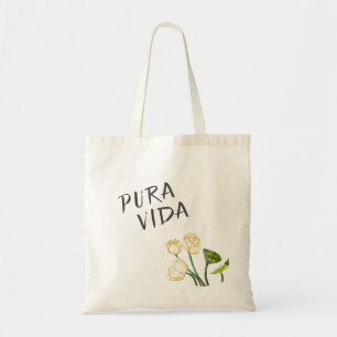 Bolsa Tote Pura Vida Lotus Flores & Lotus Seedpod