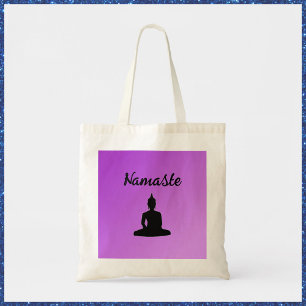 Bolsa Tote Purple Buddha Namaste