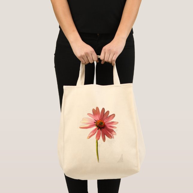 Bolsa Tote Purple Cone Flower Echinacea (Frente (produto))