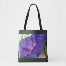 Bolsa Tote Purple Dewdrop Morning Glory 